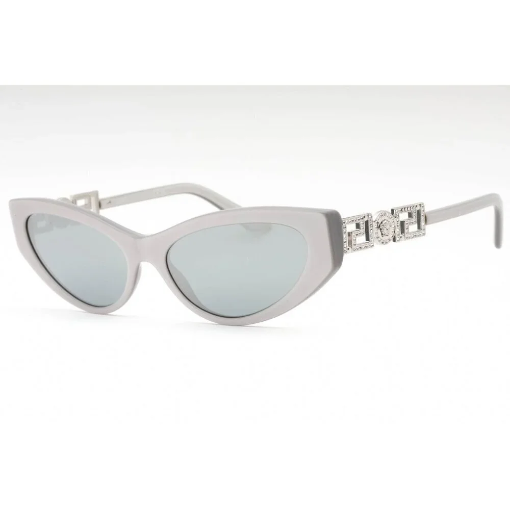 NWT Versace VE4470B Grey Cat Eye 56mm Sunglasses